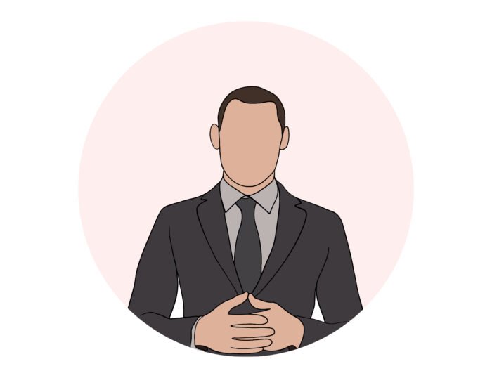 Isolated Young handsome man in different poses on white backgrou